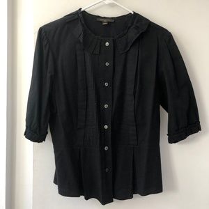 Louis Vuitton Black Cotton Blouse